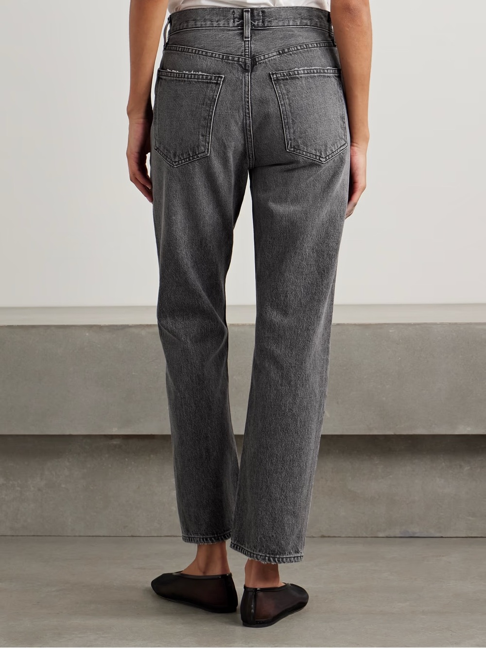 Agolde 90’s Pinch Women’s High-Rise Straight Jeans - Gray - Picture 2 of 5